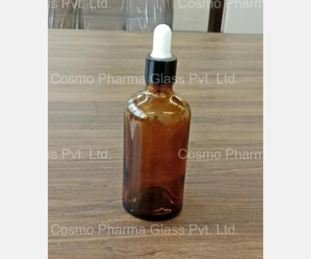 100ml Amber Glass Bottles With Dropper